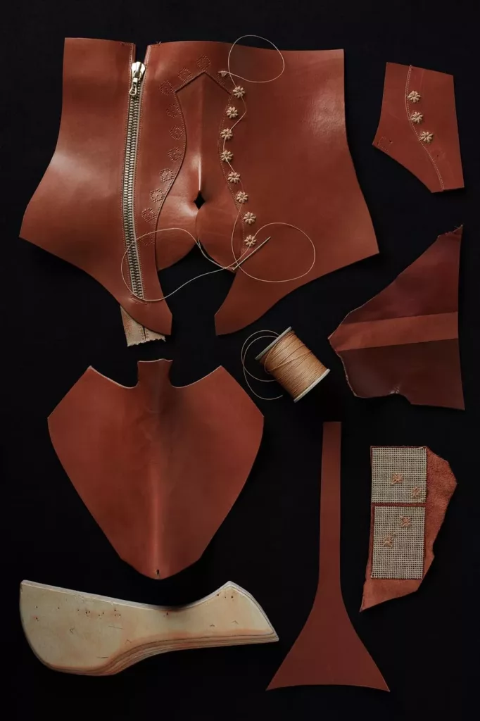 Western Boot In Progress - Caroline Groves