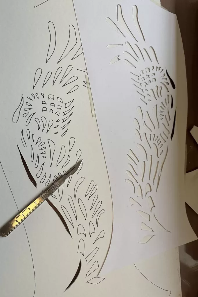 Emboss in Progress - Caroline Groves