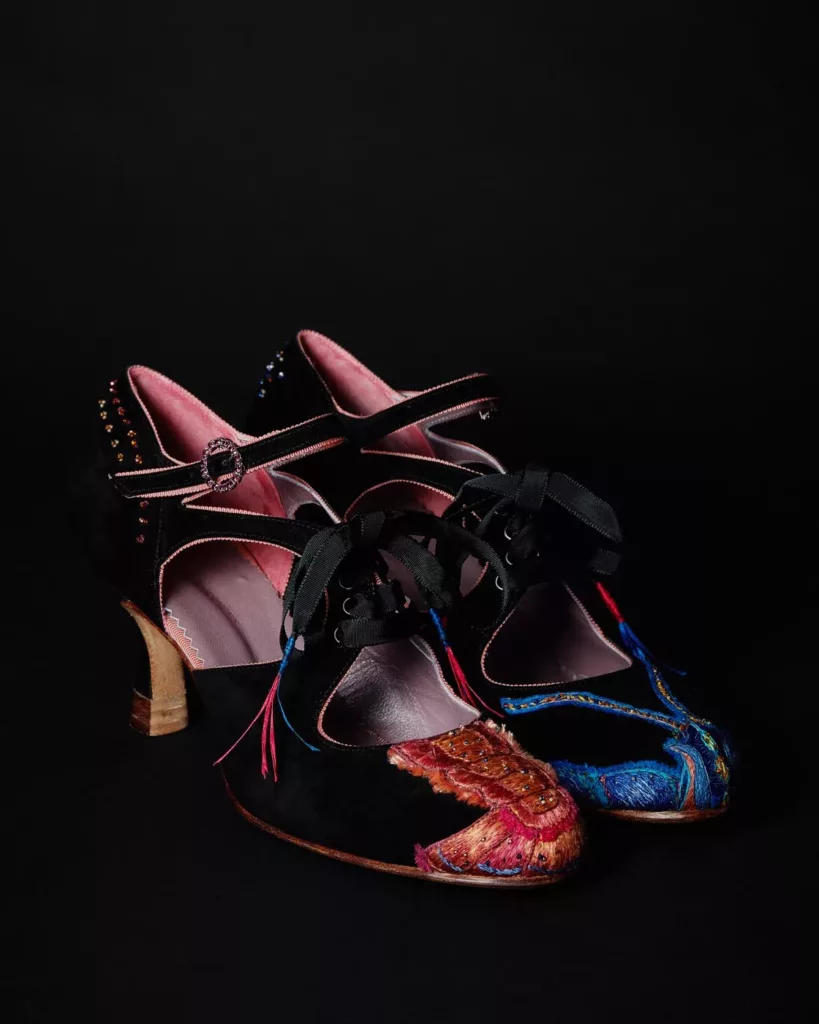 Ankle Strap, Lace Instep Shoe - Caroline Groves